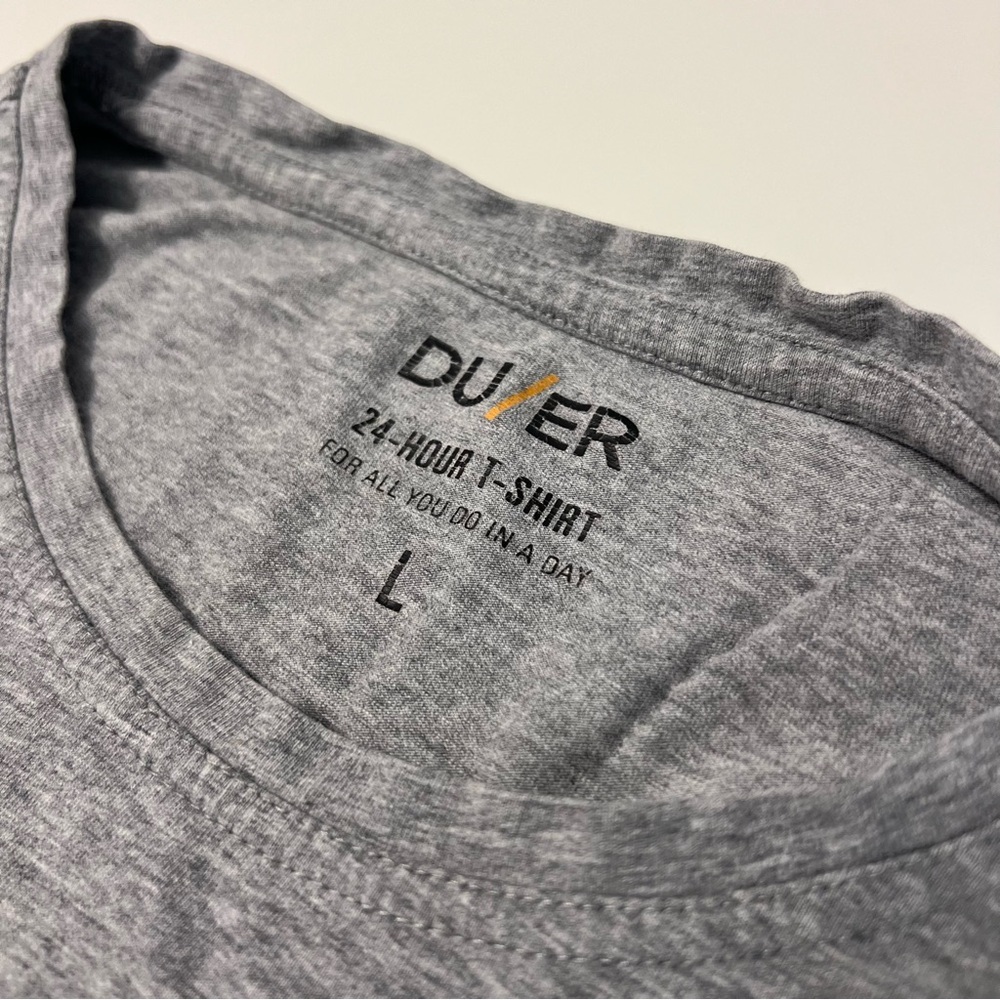 DUER 24 Hour T-Shirt - Heather Gray